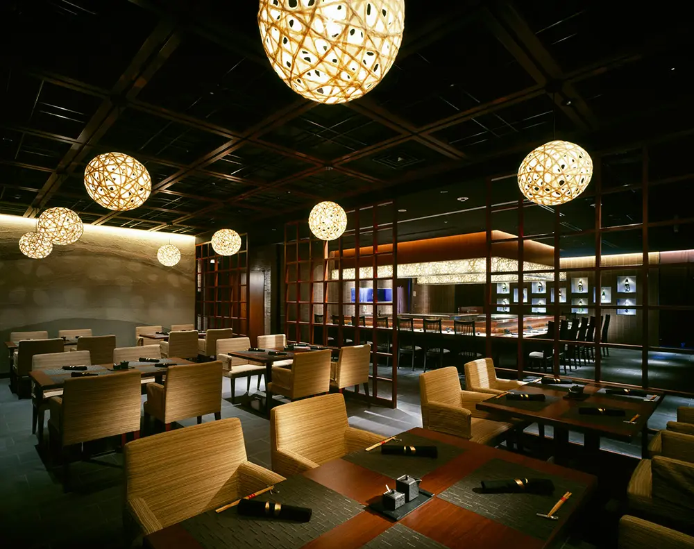 酒店内2楼的日本料理店、中国料理店全面翻新的房子。