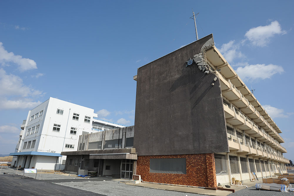 震災遺構（宮城県気仙沼向洋⾼校旧校舎）