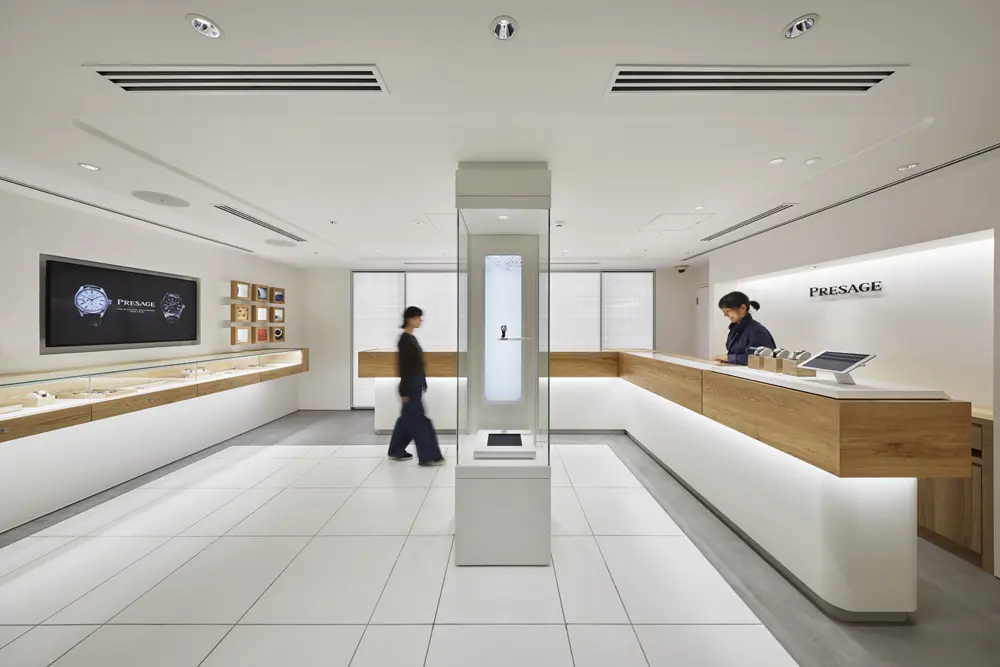 The "PRESAGE Room" embodies the worldview of "Made in Japan" with its Japanese-style tea room-like furnishings