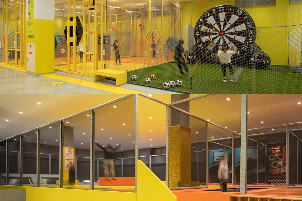 There is also the "Trampo Zone" where you can experience the joy of "flying" in various ways, and the "Sports Action Zone" where you can enjoy kick darts and other games.