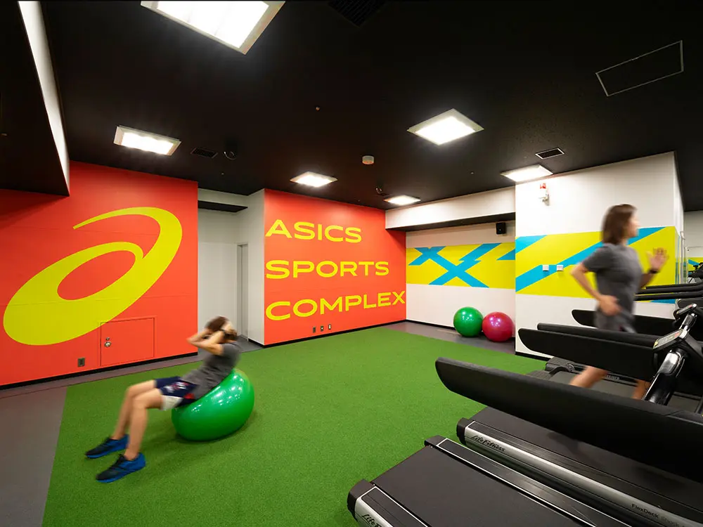 The facility includes a special training area for the most serious users with wall graphics that promote perseverance as well as next-level training machines.