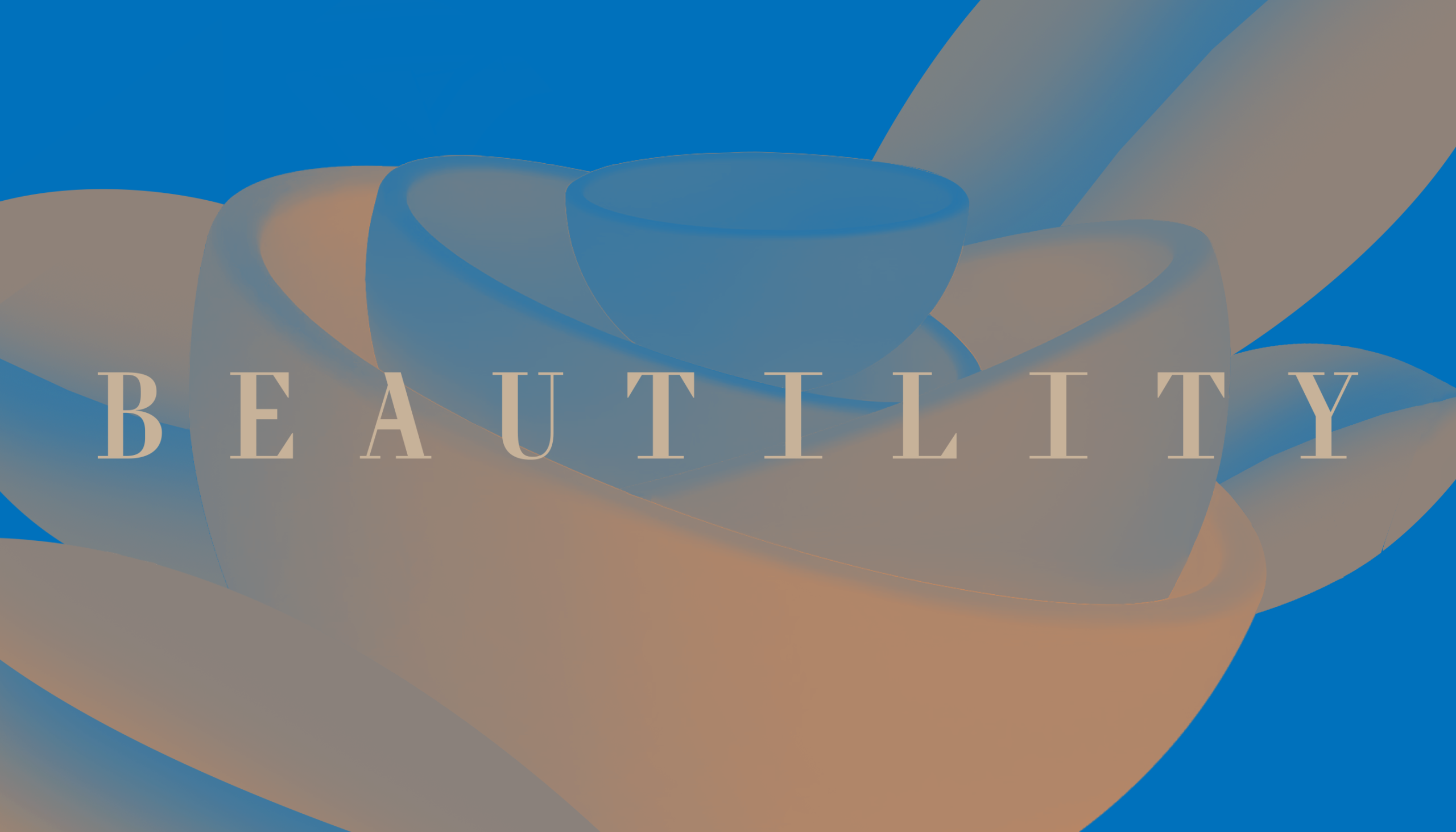 Key visual for "Beautility: The Betweenness of Kogei"