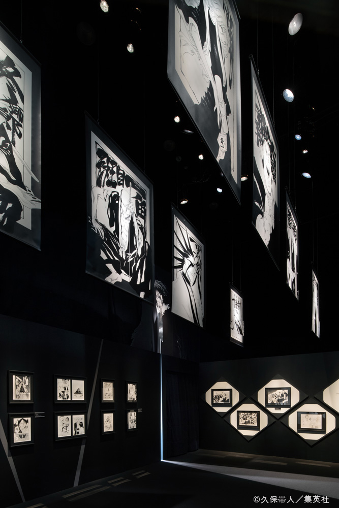 The black and white worldview is clearly Spatial Production in each area, including the framing. This is the black area.
