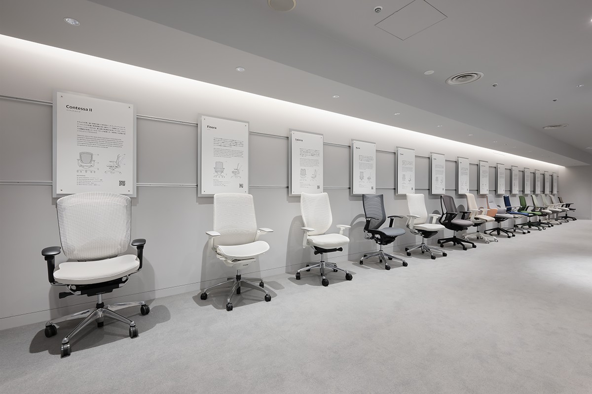 塔楼三楼“工艺工作区”:您可以尝试14种不同的办公座椅