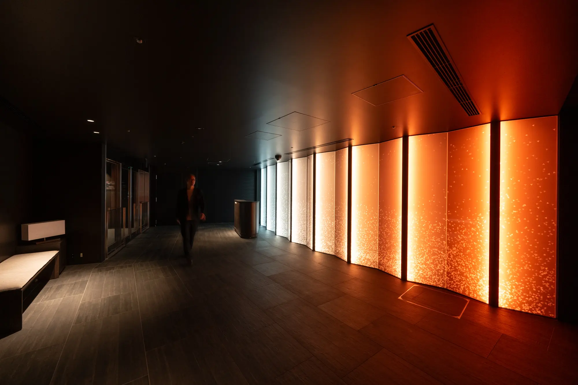 A lobby that exudes the excitement of a performance