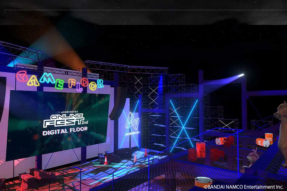 GAME FLOOR:与MUSIC FLOOR成对的会场。表现可以从铁丝网上俯视的竞技场形式的现场环境