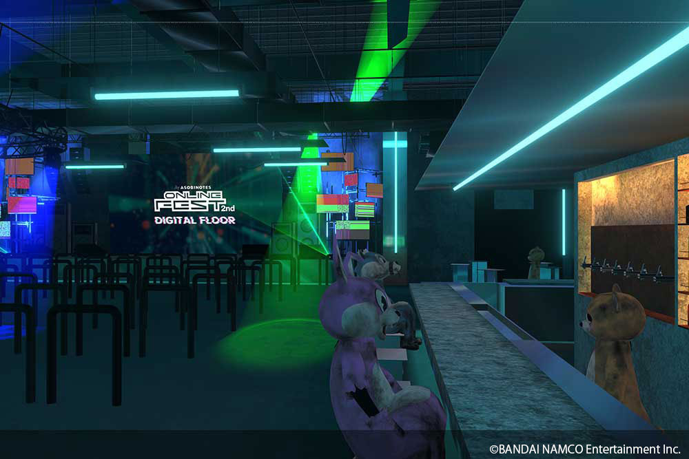 VIRTUAL FLOOR: A mysterious underground live music venue. You can experience a space that would be difficult to enter in real life.