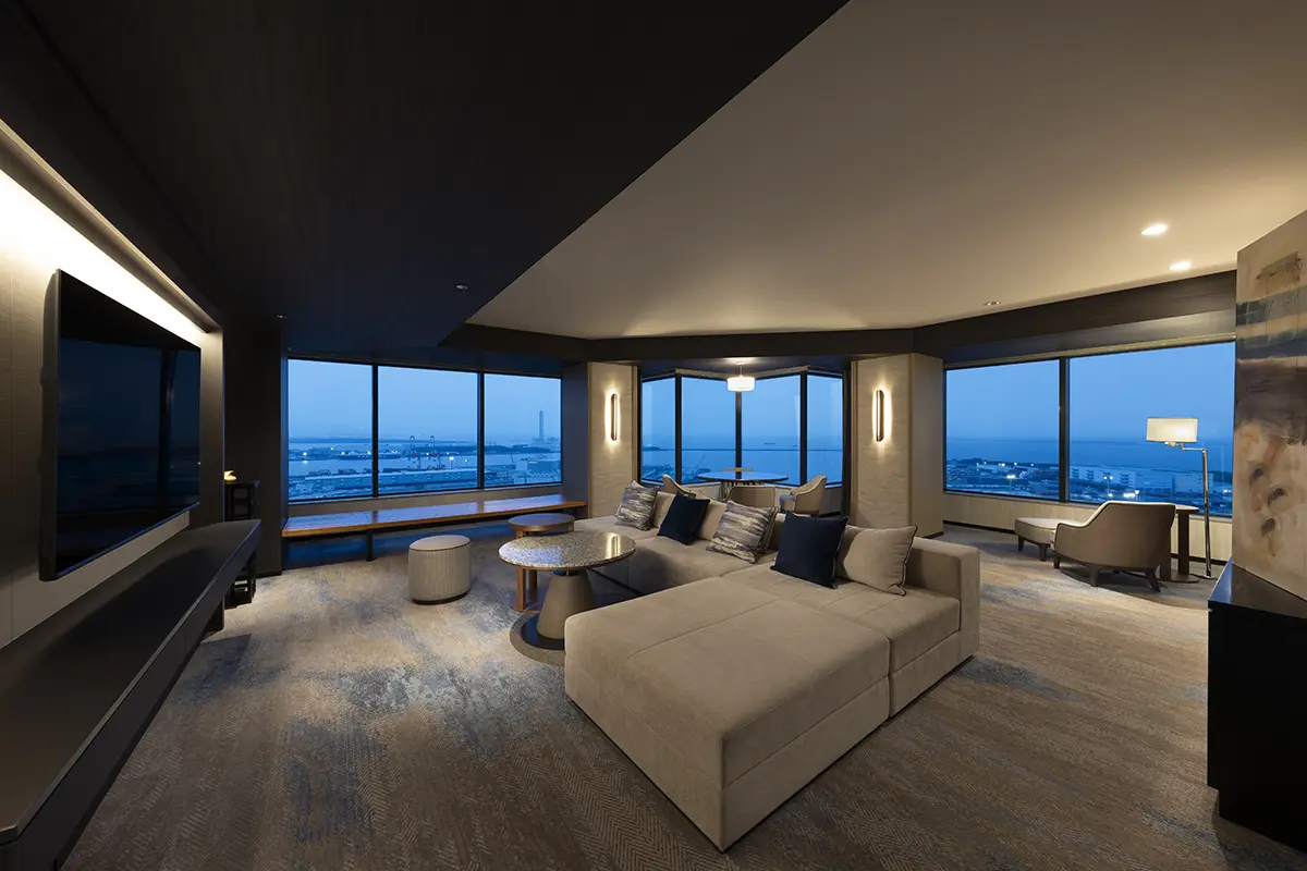 可尽享奢华空间的120m2的Diplomat套房King Room