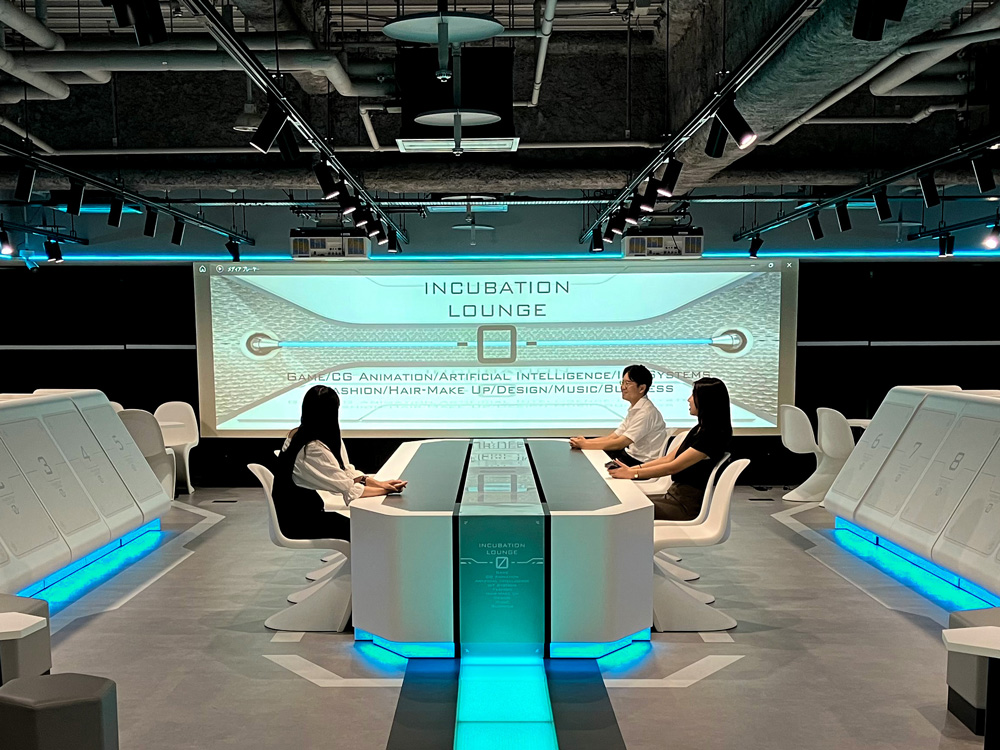 日本教育财团大阪综合校舍『INCUBATION LOUNGE 0』<br>(大阪Mode学园、HAL大阪、国际时尚专门职大学大阪校区、大阪国际工科专门职大学)