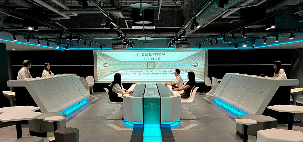 日本教育財団 大阪総合校舎『INCUBATION LOUNGE 0』<br>（大阪モード学園、ＨＡＬ大阪、国際ファッション専門職大学 大阪キャンパス、大阪国際工科専門職大学）