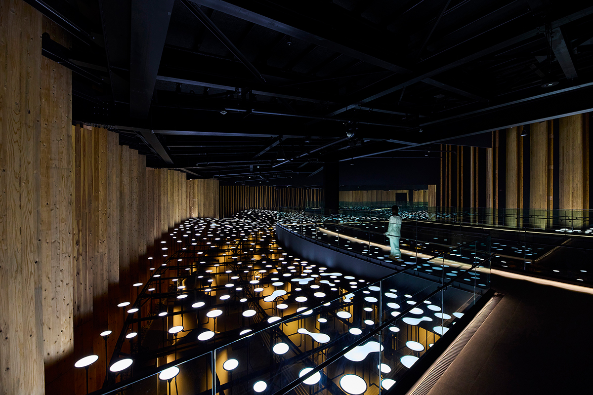 Plant Area: The main characters of this area are invisible microorganisms. The exhibit shows how they decompose food waste generated at the Expo site and transform it into energy and water.