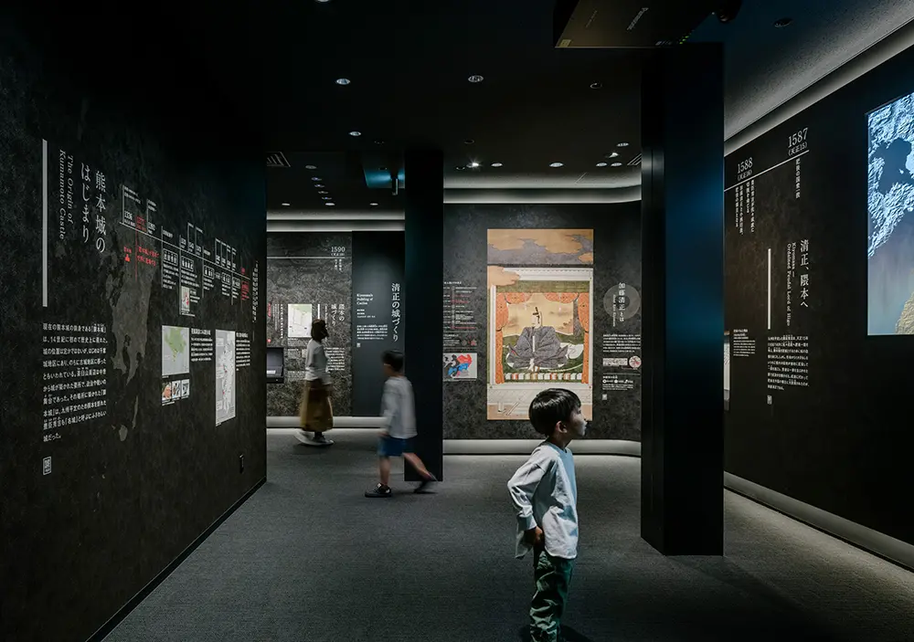 序言加藤时代:作为展览的开端，展现了建城的加藤清正进入熊本的历史背景和建城经过。