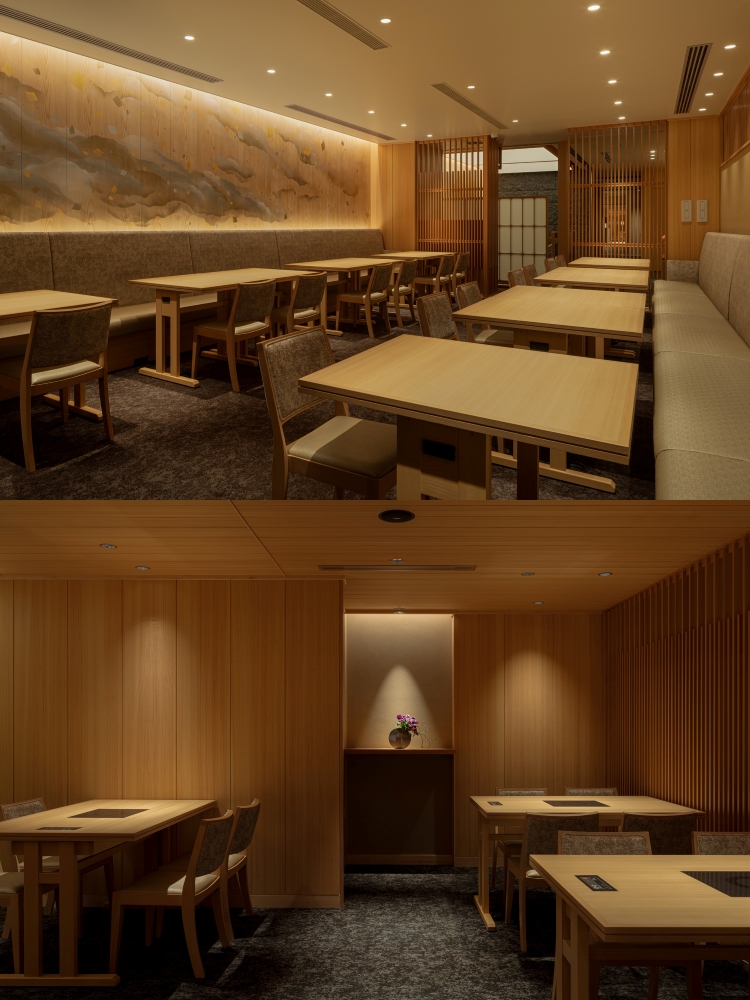 2F餐厅区域:重视具有开放感的舒适感的餐厅区域