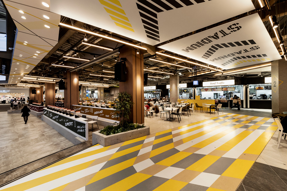 Sakai Food Stadium:一个可以随意使用的系统的食品大厅，假设定期更换商店