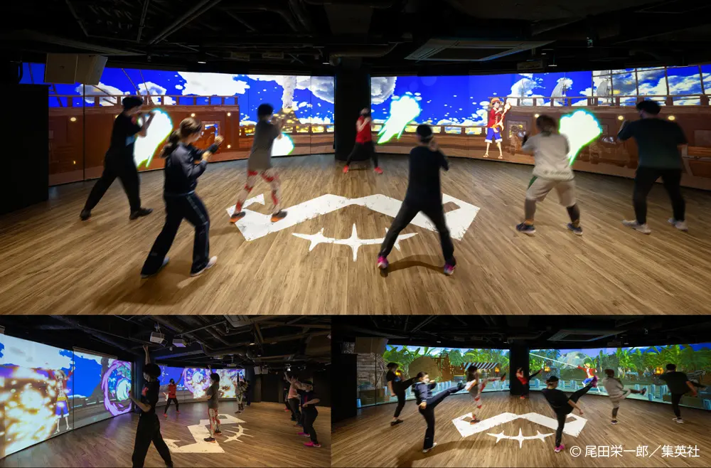 In the Studio (Deck), various programs that combine sound and Video are held, allowing you to have fun exercising while immersing yourself in the world of the work.
