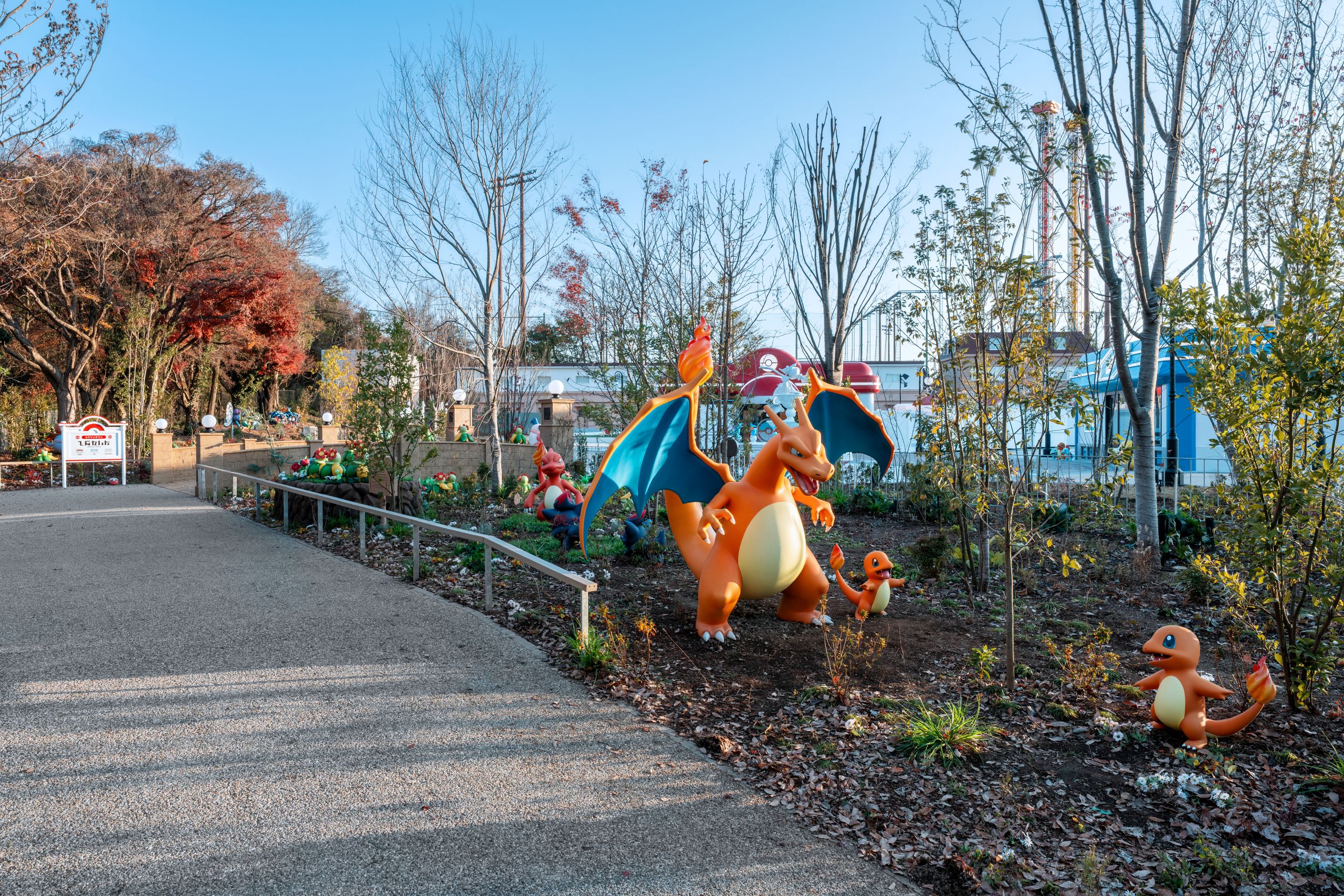 “Flower Garden”<br>(本公司设计施工范围:Sign/各处Pokemon的栖息环境构筑)