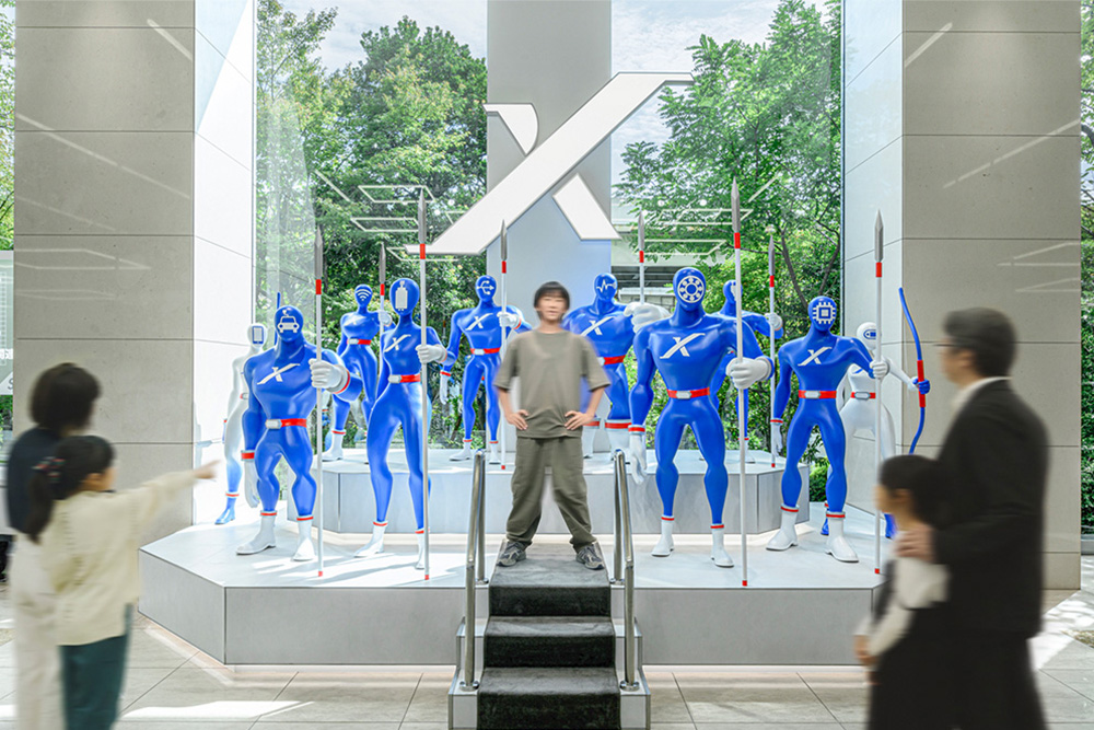 ミネベアミツミのコア事業を擬人化。展示の最後に来館者も仲間になり自分の夢を表明する
