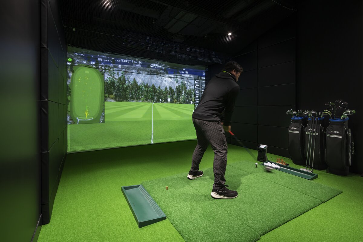 ゴルフ用試打スペース